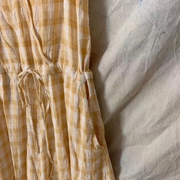 Priced to Sell - Christy Dawn Yellow and White Plaid Jumpsuit - Picture 9 of 12